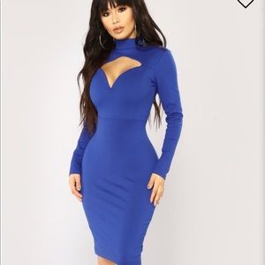 Fashion Nova Royal Blue Dress